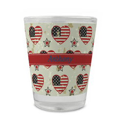 Americana Glass Shot Glass - 1.5 oz - Set of 4 (Personalized)