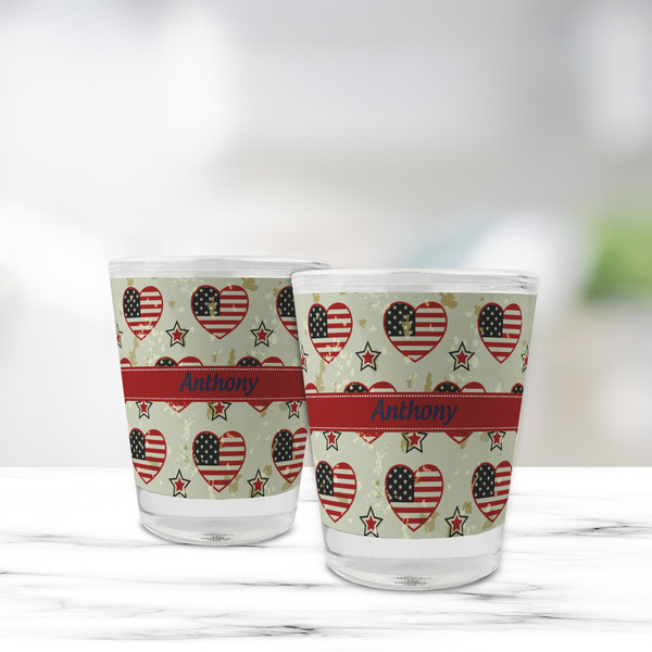 Americana Glass Shot Glass - Standard - LIFESTYLE