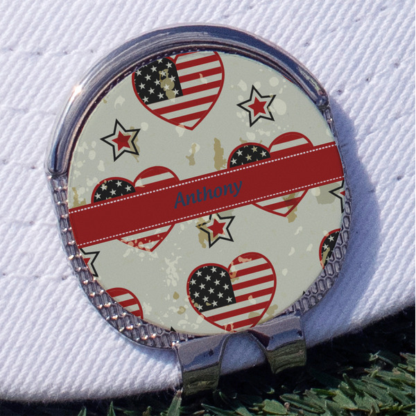 Custom Americana Golf Ball Marker - Hat Clip