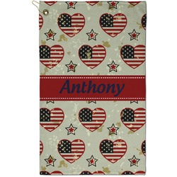 Americana Golf Towel - Poly-Cotton Blend - Small w/ Name or Text