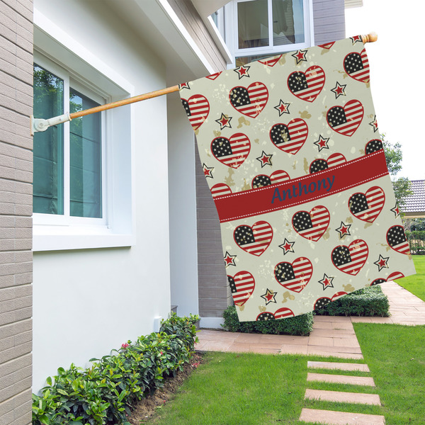 Americana House Flags - Single Sided - LIFESTYLE