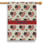 Americana 28" House Flag - Double Sided (Personalized)