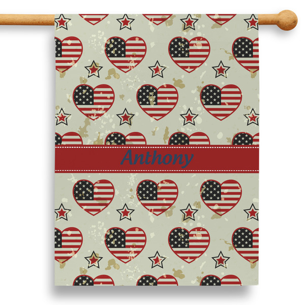 Custom Americana 28" House Flag - Single Sided (Personalized)