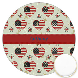 Americana Printed Cookie Topper - 3.25" (Personalized)