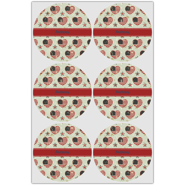 Americana Icing Circle - Large - Set of 6
