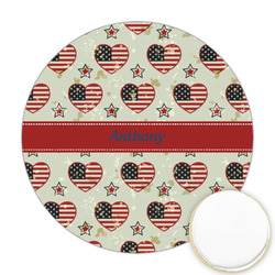 Americana Printed Cookie Topper - Round (Personalized)