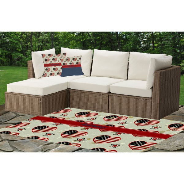 Americana Outdoor Mat & Cushions
