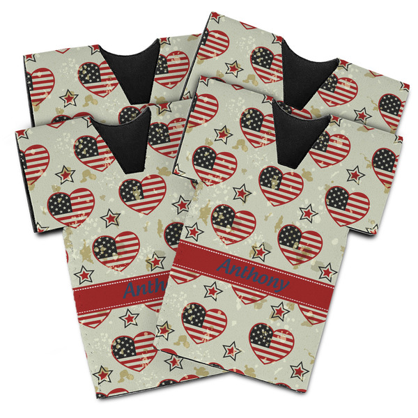 Americana Jersey Bottle Cooler - Set of 4 - MAIN (flat)
