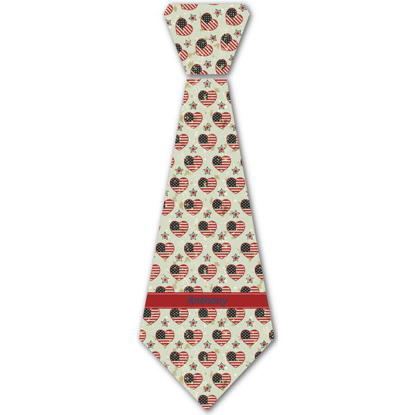 Custom Americana Iron On Tie - 4 Sizes w/ Name or Text