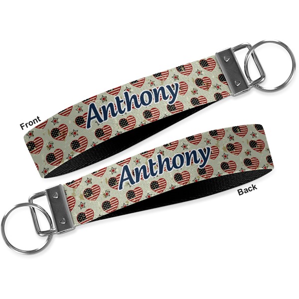 Americana Key-chain - Metal and Nylon - Front and Back