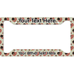 Americana License Plate Frame - Style A (Personalized)