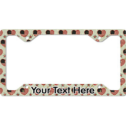 Americana License Plate Frame - Style C (Personalized)