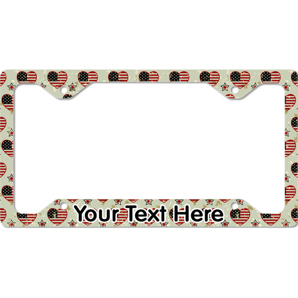 Custom Americana License Plate Frame - Style C (Personalized)