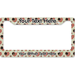 Americana License Plate Frame - Style B (Personalized)
