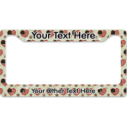 Americana License Plate Frame - Style B (Personalized)