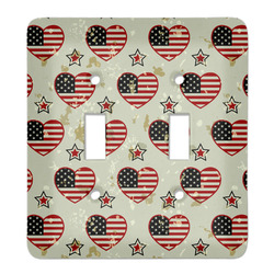 Americana Light Switch Cover (2 Toggle Plate) (Personalized)