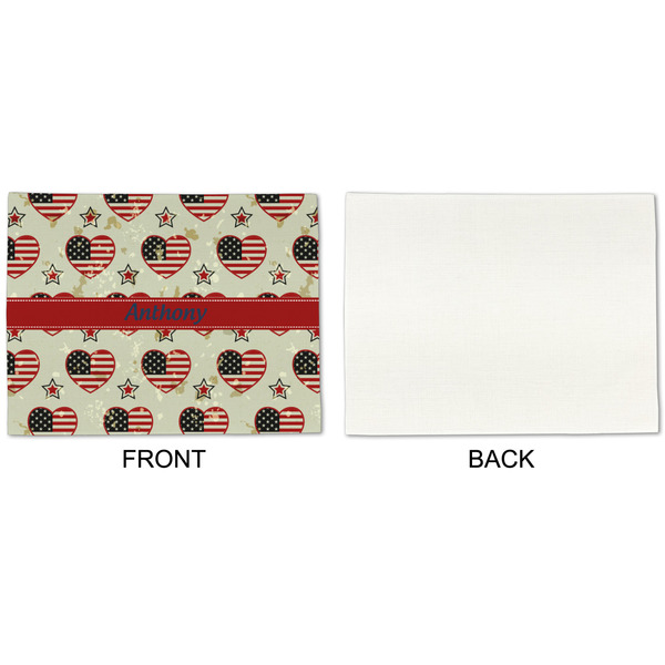 Americana Linen Placemat - APPROVAL Single (single sided)