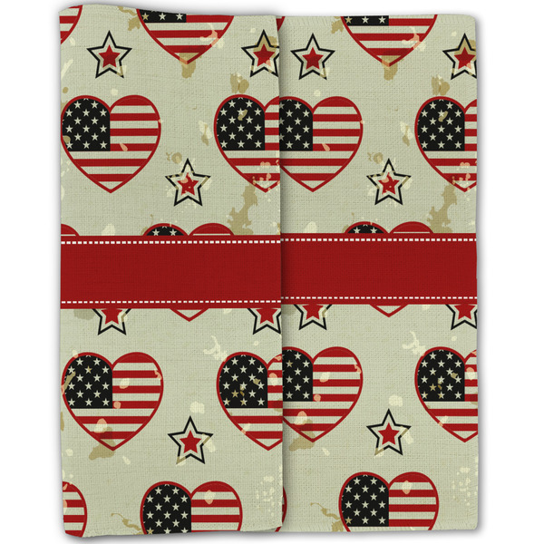 Americana Linen Placemat - Folded Half (double sided)