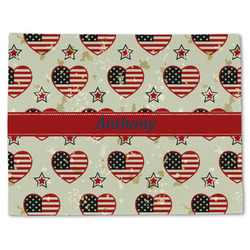 Americana Single-Sided Linen Placemat - Single w/ Name or Text
