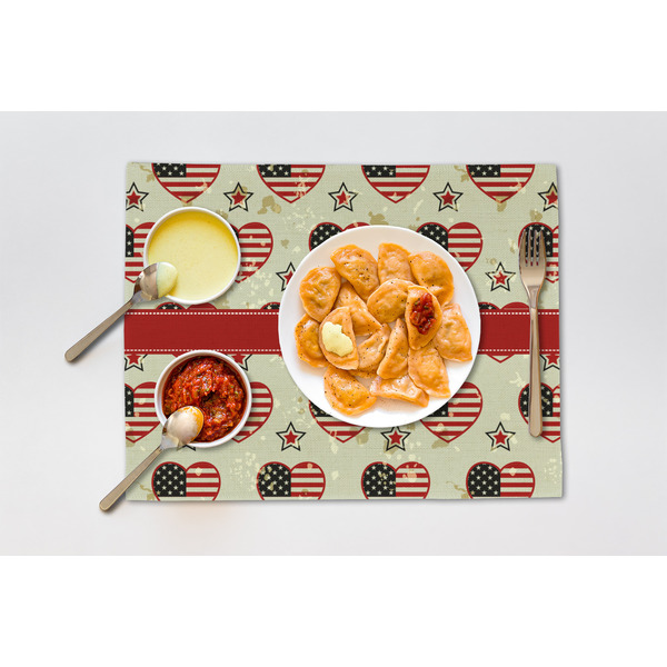 Americana Linen Placemat - Lifestyle (single)