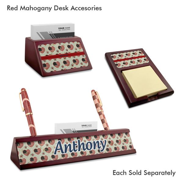 Americana Mahogany Desk Accessories