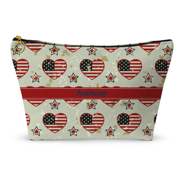Custom Americana Makeup Bag - Large - 12.5"x7" (Personalized)