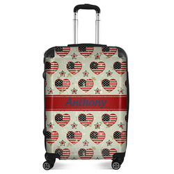 Americana Suitcase - 24" Medium - Checked (Personalized)