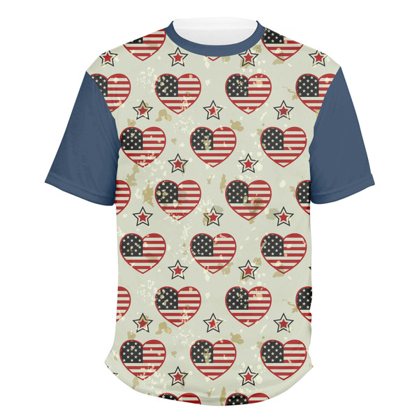 Custom Americana Men's Crew T-Shirt - 2X Large