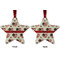 Americana Metal Star Ornament - Front and Back