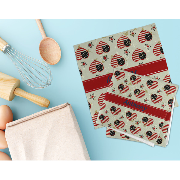 Americana Microfiber Dish Rag - LIFESTYLE