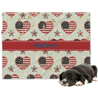 Custom Americana Dog Blanket (Personalized)