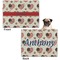Americana Microfleece Dog Blanket - Regular - Front & Back