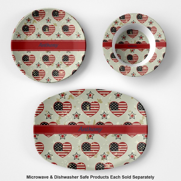 Americana Microwave & Dishwasher Safe CP Plastic Dishware - Group