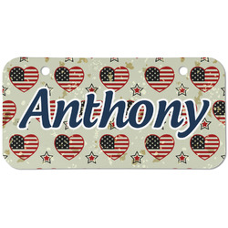 Americana Mini/Bicycle License Plate (2 Holes) (Personalized)