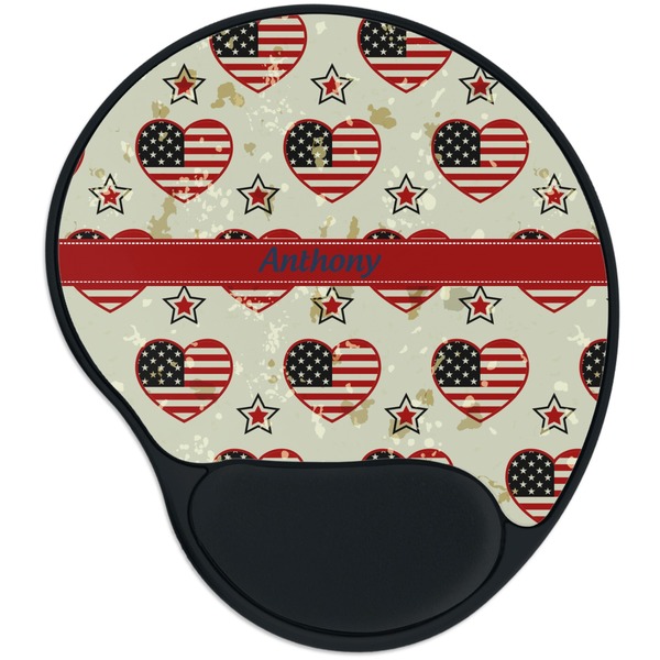 Custom Americana Mouse Pad with Wrist Support