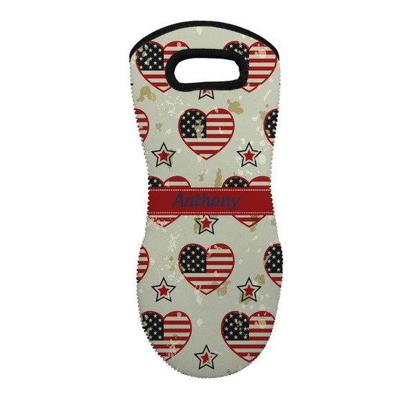 Custom Americana Neoprene Oven Mitt w/ Name or Text