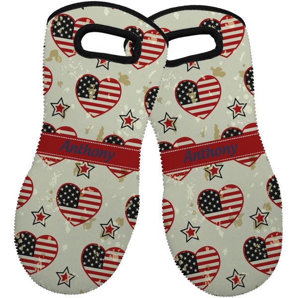 Americana Neoprene Oven Mitt -Set of 2 - Front