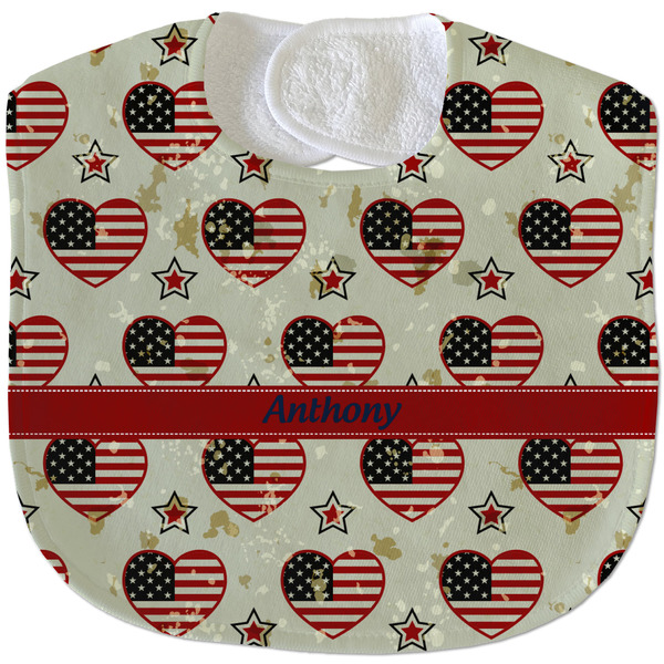Americana New Baby Bib - Closed and Folded