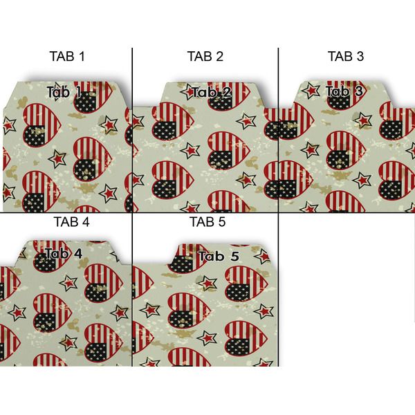 Americana Page Dividers - Set of 5 - Approval