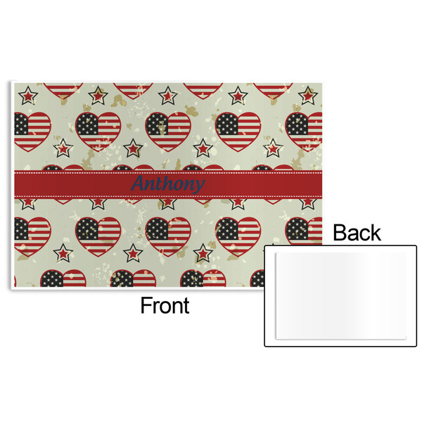 Americana Disposable Paper Placemat - Front & Back