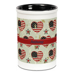 Americana Ceramic Pencil Holders - Black