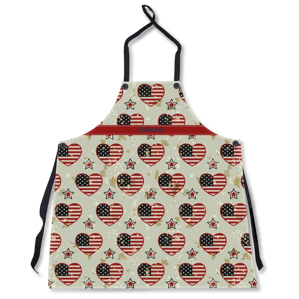 Custom Americana Apron Without Pockets w/ Name or Text