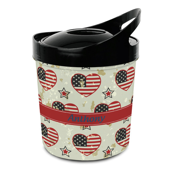 Custom Americana Plastic Ice Bucket (Personalized)