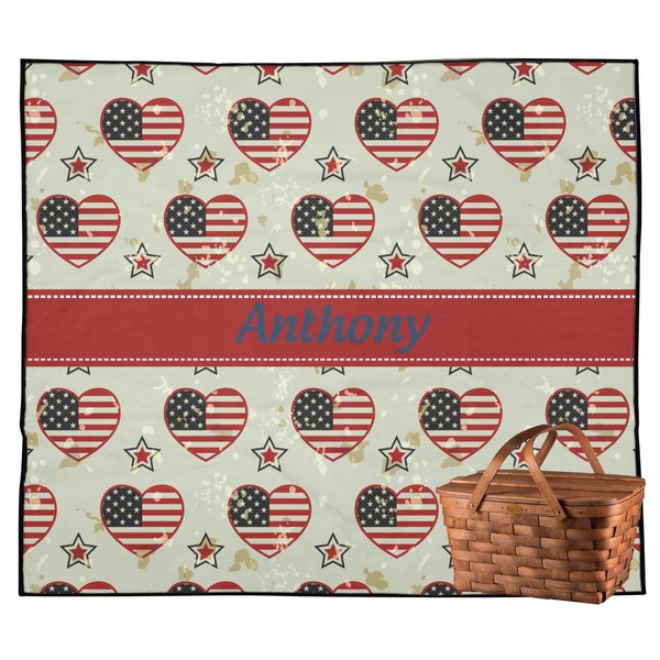 Custom Americana Outdoor Picnic Blanket (Personalized)