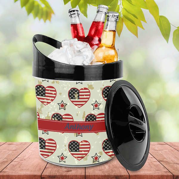 Americana Plastic Ice Bucket - LIFESTYLE
