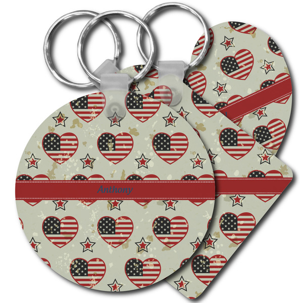 Custom Americana Plastic Keychain (Personalized)