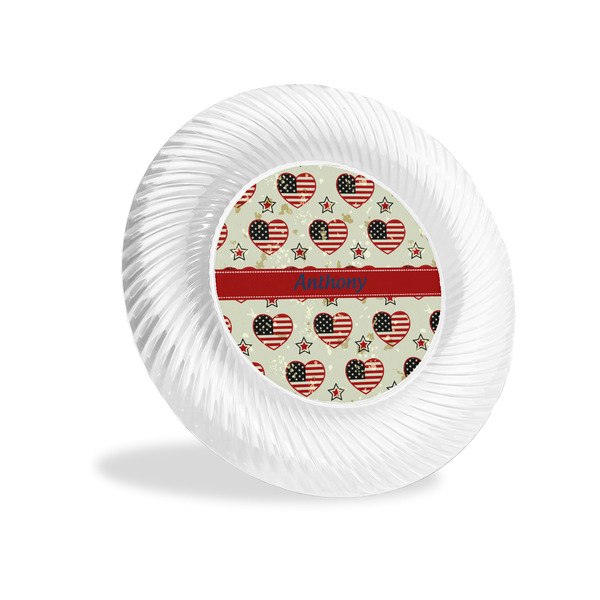 Custom Americana Plastic Party Appetizer & Dessert Plates - 6" (Personalized)
