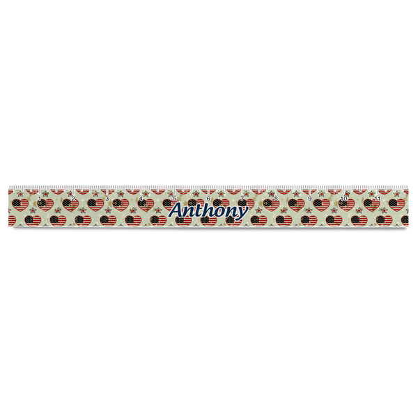 Americana Plastic Ruler - 12" - FRONT