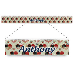 Americana Plastic Ruler - 12" (Personalized)