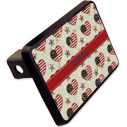 Americana Rectangular Trailer Hitch Cover - 2" (Personalized)